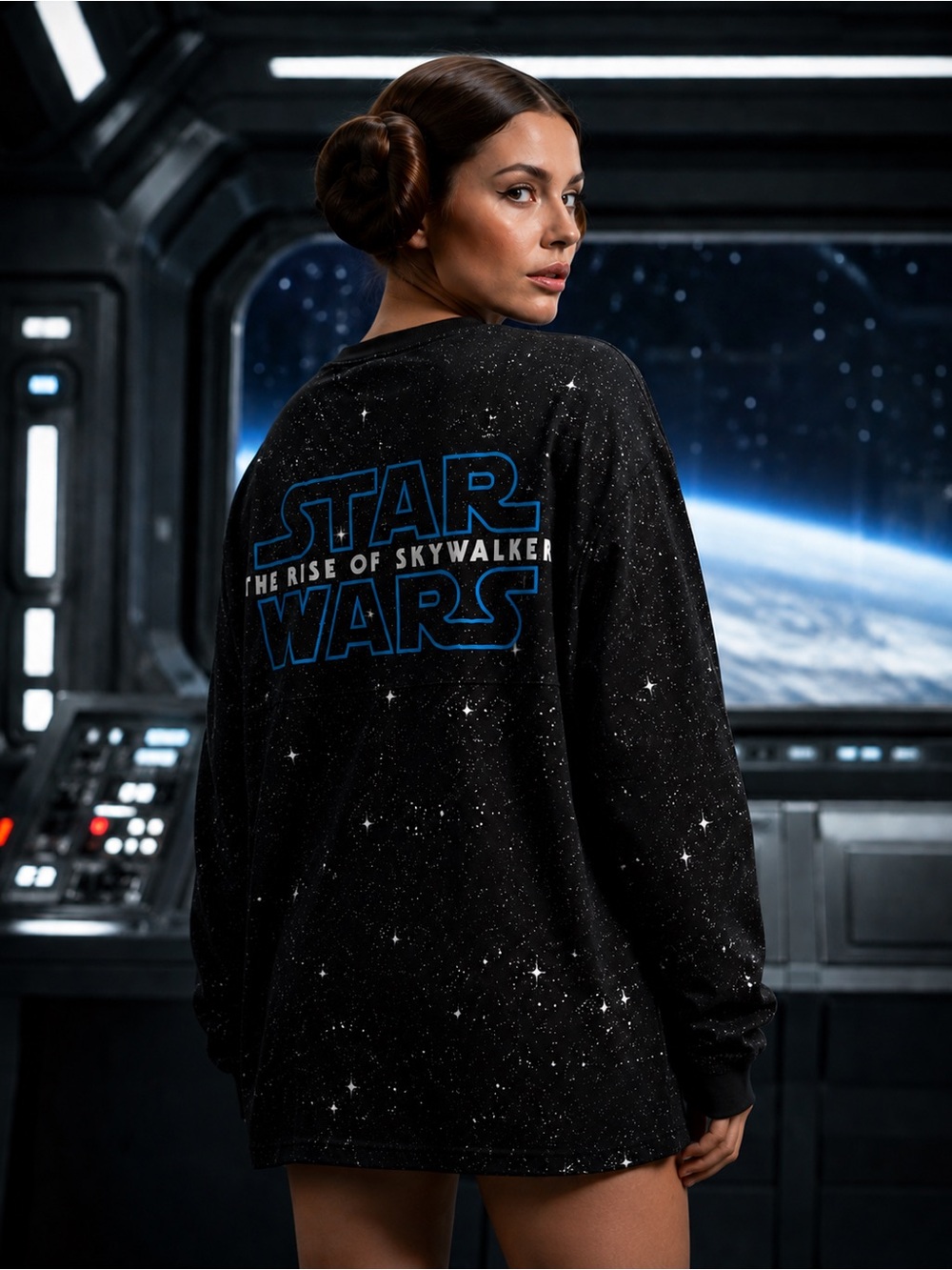 Disney Parks Star Wars Rise of Skywalker Spirit Jersey T-Shirt L Black